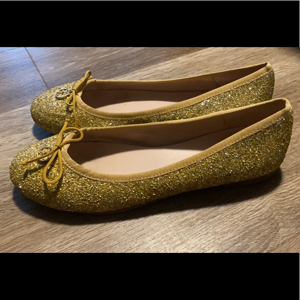 Sparkly gold ballet flats - Picture 4 of 4